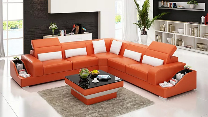 Corner sectional, leather sofa, corner sofa, upholstered furniture, upholstered couch, suite, living area.
