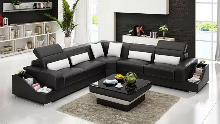 Corner sectional, leather sofa, corner sofa, upholstered furniture, upholstered couch, suite, living area.