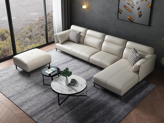 Corner sofa L-shape living landscape sofa upholstery couch set fabric sofas leather