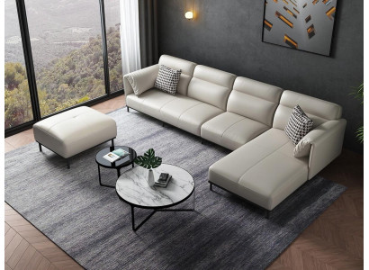 Corner sofa L-shape living landscape sofa upholstery couch set fabric sofas leather