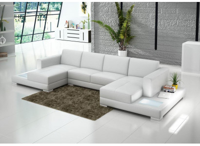 Corner sectional U-shaped living area sofa couch upholstery fabric sofas leather