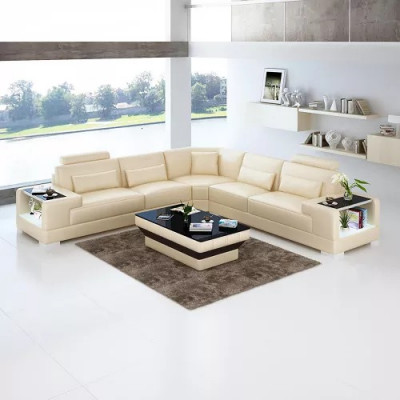 Modern corner couch design, sectional sofa, living room furniture, leather upholstery, couch