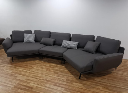Sectional sofa L-shape living landscape sofa couch padded sofas suite leather sofa couches