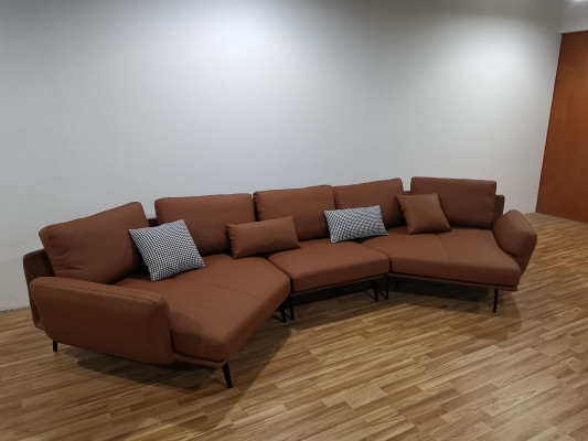 Sectional sofa L-shape living landscape sofa couch padded sofas suite leather sofa couches
