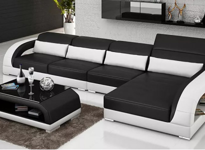 Design corner couch corner sofa living room modern leather upholstery couch sofa