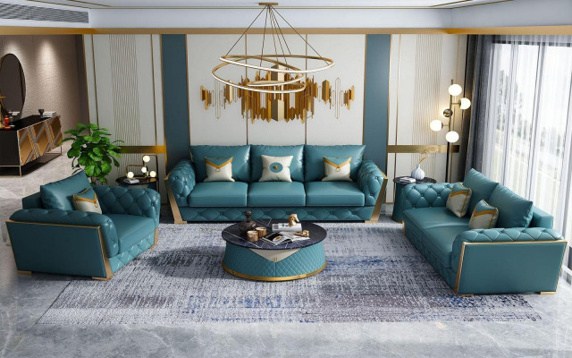 Sofa set 3+2+1 seater living landscape couch sofa upholstery set sofas leather