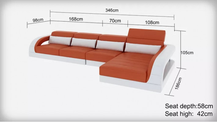 Design corner couch corner sofa living room modern leather upholstery couch sofa