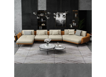 Corner sofa couch upholstery seat fabric textile couches set living landscape new