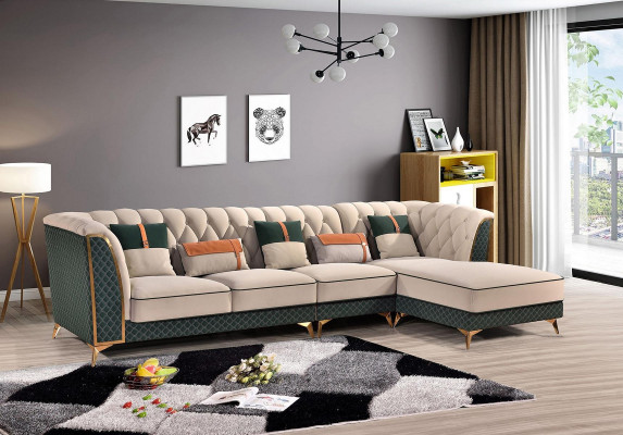 Sectional sofa L-shaped modern sofa leather sofa corner suite upholstered living landscape