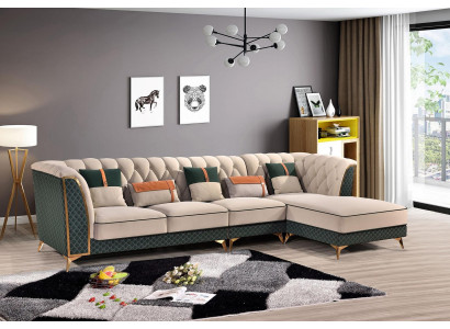 Sectional sofa L-shaped modern sofa leather sofa corner suite upholstered living landscape