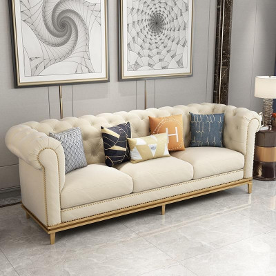 Sofa set 3+2 seater leather sofa modern sofa designer sofa new Chesterfield