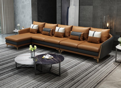 Designer corner sofa L-shape sofa modern sofas leather sofa corner set