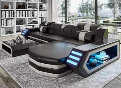 Design corner sofa living room furniture corner couch leather upholstery couch sofa