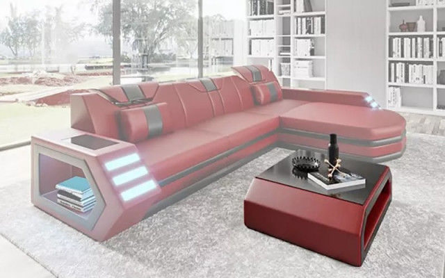 Design corner sofa living room furniture corner couch leather upholstery couch sofa