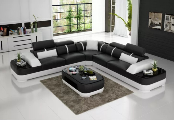 Design furniture corner couch corner sofa living room leather upholstery couch sofa