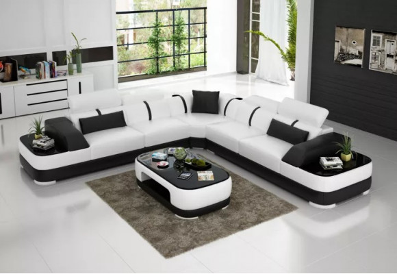 Design furniture corner couch corner sofa living room leather upholstery couch sofa
