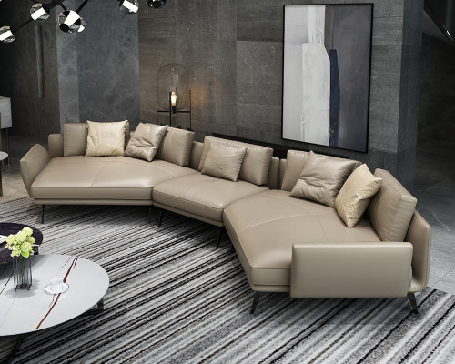 Modern sofa corner sofa U-shaped upholstered furniture living room leather sofa corner sofa