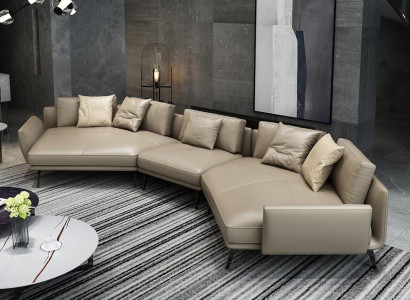 Modern sofa corner sofa U-shaped upholstered furniture living room leather sofa corner sofa