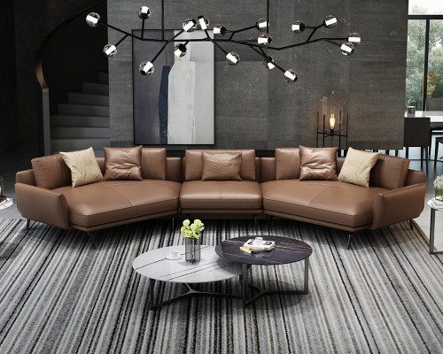 Modern sofa corner sofa U-shaped upholstered furniture living room leather sofa corner sofa