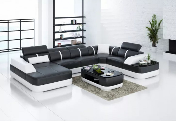 Modern corner sofa design living room corner couch leather cushion couch sofa