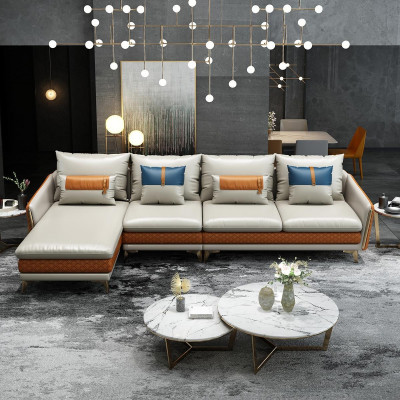 Sectional sofa L-shape modern sofa leather sofa decorative sectional sofa upholstered living landscape