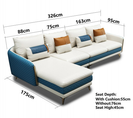 Sectional sofa L-shape modern sofa leather sofa decorative sectional sofa upholstered living landscape
