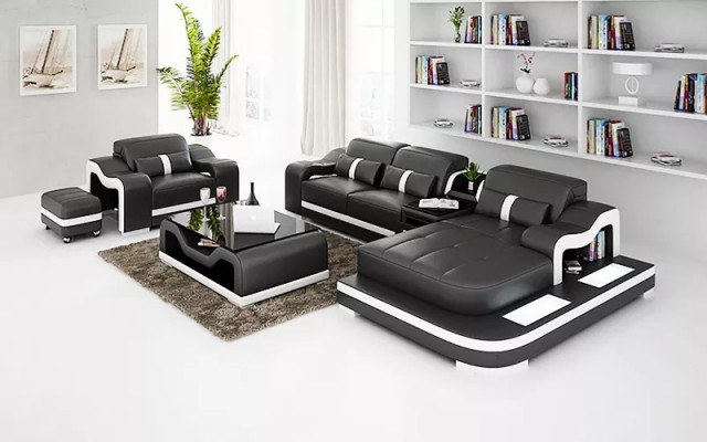 Modern sofa corner sofa L shape decor armchair coffee table stool corner sofa upholstery
