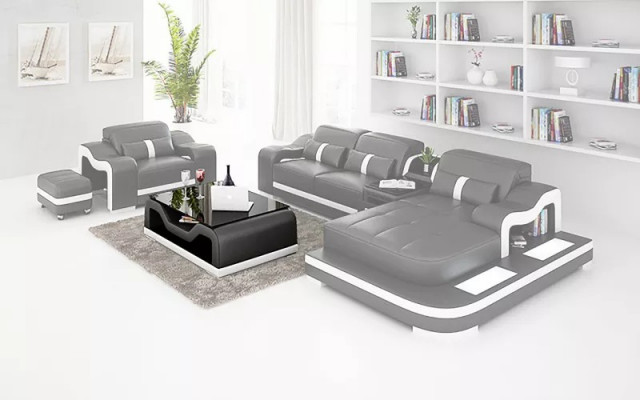 Modern sofa corner sofa L shape decor armchair coffee table stool corner sofa upholstery