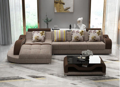 Corner sofa L-shaped sofa couch upholstered living landscape corner sofa textile sofas fabric new