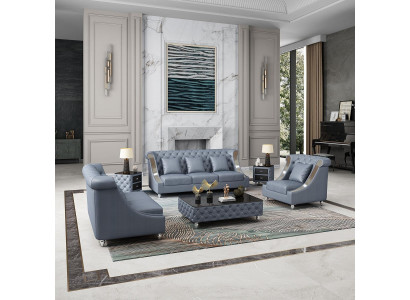 Leather sofa couch living room suite design modern 3 1 seater sofa new