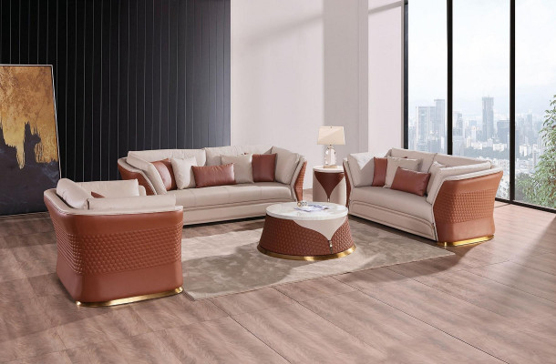 Living room sofa upholstered sofa set 3+2+1 seater side table coffee table