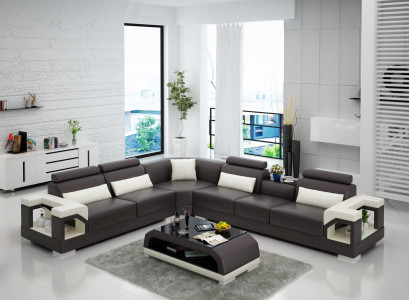 Leather sofa couch upholstery living landscape designer leather sofa L-shaped suite