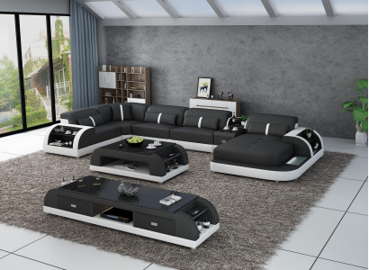 Modern designer U-shaped sectional sofa living landscape couch sofas upholstered corner sofa new