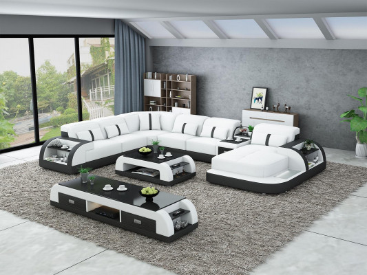 Leather sofa design corner suite corner sofa luxury living landscape leather sofa couch upholstery