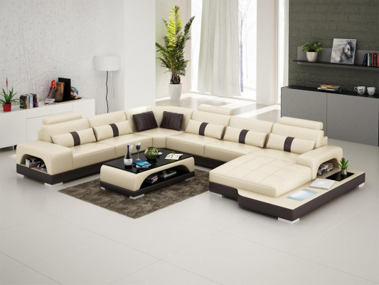 Corner suite leather sofa design luxury living landscape corner sofa couch upholstery corner sofa