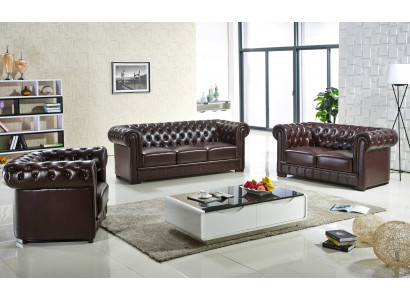 Sofa set 3-2-1 seater set sofa upholstery couch leather relax living room set