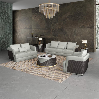 Leather sofa, couch landscape, 3 2 1 seater set, design modern sofa couches