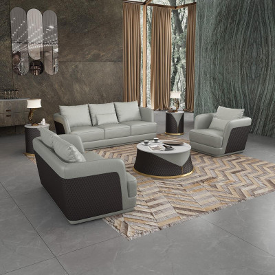 Leather sofa, couch landscape, 3 2 1 seater set, design modern sofa couches