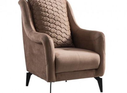 Modern luxury armchair upholstered brown Italian style design modern furniture new