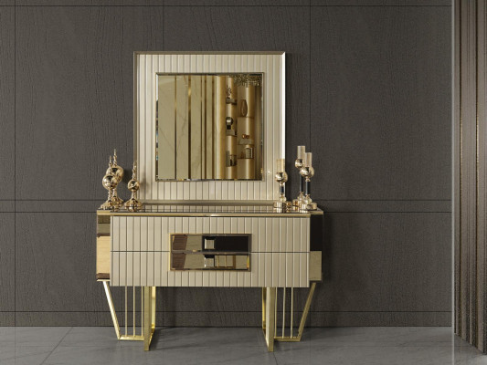 Luxury Sideboard Dresser Mirror 2-piece Dressers Bedroom Design Furniture