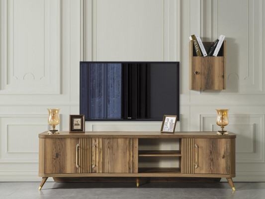 Dressers, TV table, TV wall, dresser + wall shelf, wood, modern design, new