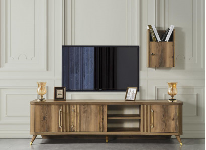Dressers, TV table, TV wall, dresser + wall shelf, wood, modern design, new