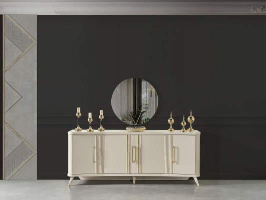 XXL chest of drawers sideboard wood chests cabinets beige luxury furnishings