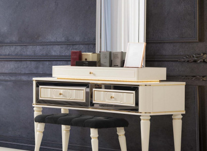 Makeup table white dressing table luxury console dresser wood modern design