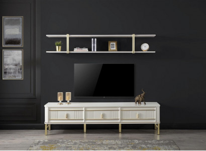 TV stand, cabinet, RTV stand, wooden table, wall shelf, modern design, new.