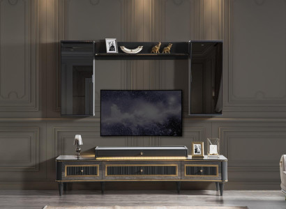 rtv lowboard tv stand sideboard dresser living room modern wood design furniture