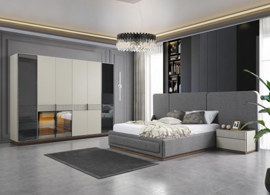Design bed fabric luxury beds bedroom furniture furnishings double bed