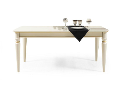 Dining table table dining room tables luxury wood white design modern Italian furniture