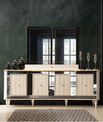 Dresser Cabinet Side Low Board New Designer Refined Luxury Cabinets Wood