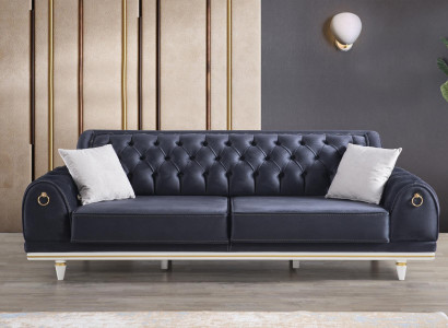 Chesterfield Sofa Couch 230cm Upholstery Furniture Living Room Fabric